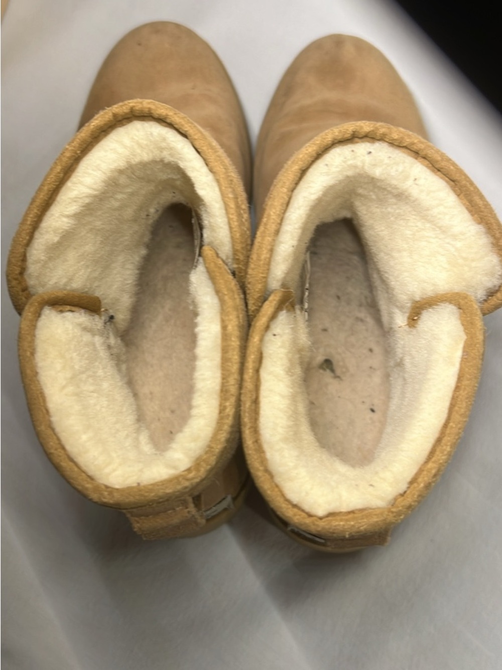 UGG Chestnut Suede Shearling Lined Ankle Boots - Picture 13 of 13